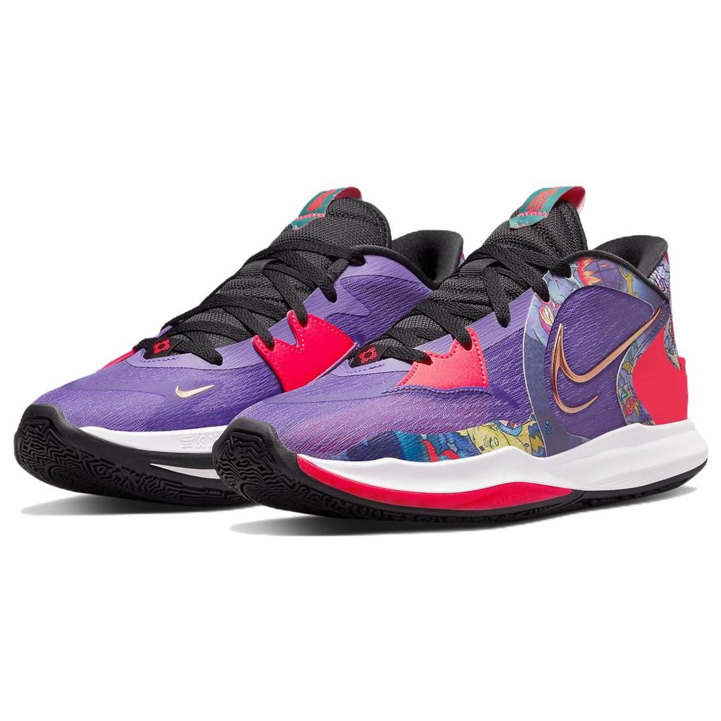 Nike Kyrie Low 5 EP Stylish Comfortable Shock Absorption Non-Slip Wear-Resistant Supportive Low-Top Basketball Shoes Men Sneaker Purple DJ6014-002