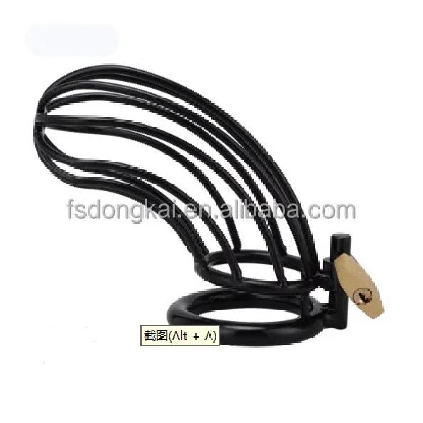 DongKai HOT Selling 3 Size Types Male Metal Cage Adult Sex Toy Male Love Sex Ring Chastity Cage Lock for Men BDSM Game Play