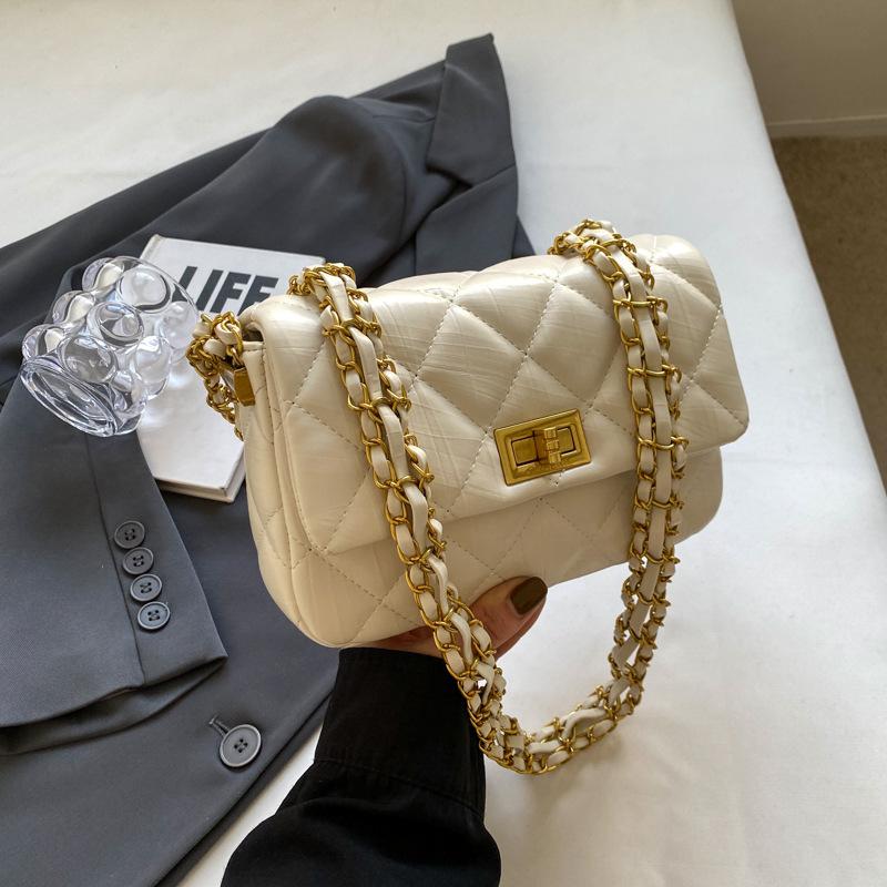 Bag Women's New Fashion Diamond Chain Bag Versatile Casual Messenger Bag