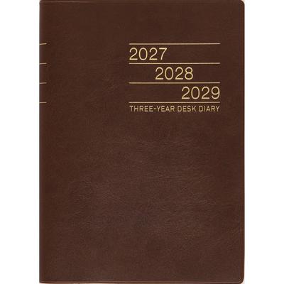 Takahashi Notebook 2027 A5 3-Year Desk Diary Brown No. 63 (Starts January 2027)