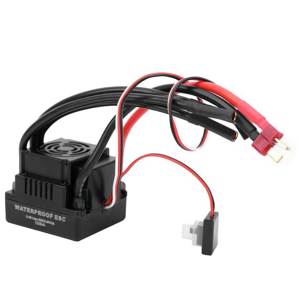 120A Waterproof Brushless ESC Electronic Speed Controller Accessory Fit for 1/8 RC Car Brushless ESC Electronic Speed Controller