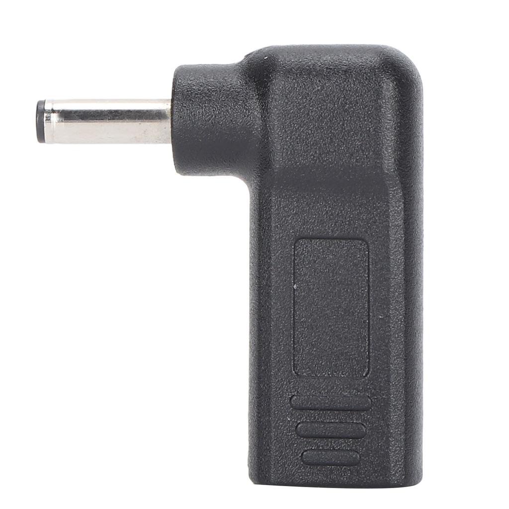 Adapter Type C USBC to Rectangle DC 65W 90 Degree Angled PD Emulator for Laptop Tablet 4.0x1.35mm