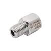 Stainless Steel Metric Reducing Threaded Adapter, Female M10X1.25 To Male M10X1.25