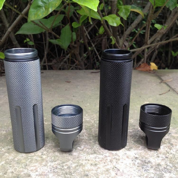 Leichtgewicht Aluminium Wasserdicht Outdoor Halter Notfall Vorratsbehälter für Outdoor Camping und Wandern