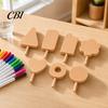 DIY Craft Stick Unfinished Wood Popsicle, Summer Ice Cream Shaped Wooden Popsicles Paint for Projects Home Decoration Supplies