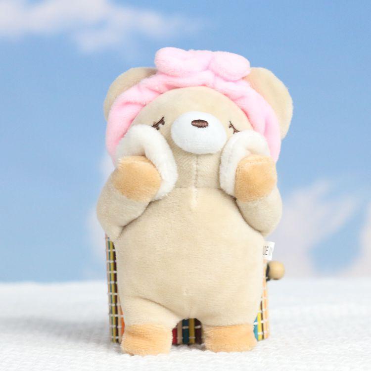 

Милая мультяшная плюшевая кукла-кролик, мягкая набивная игрушка для детских рюкзаков, игр и Light Coffee Pig