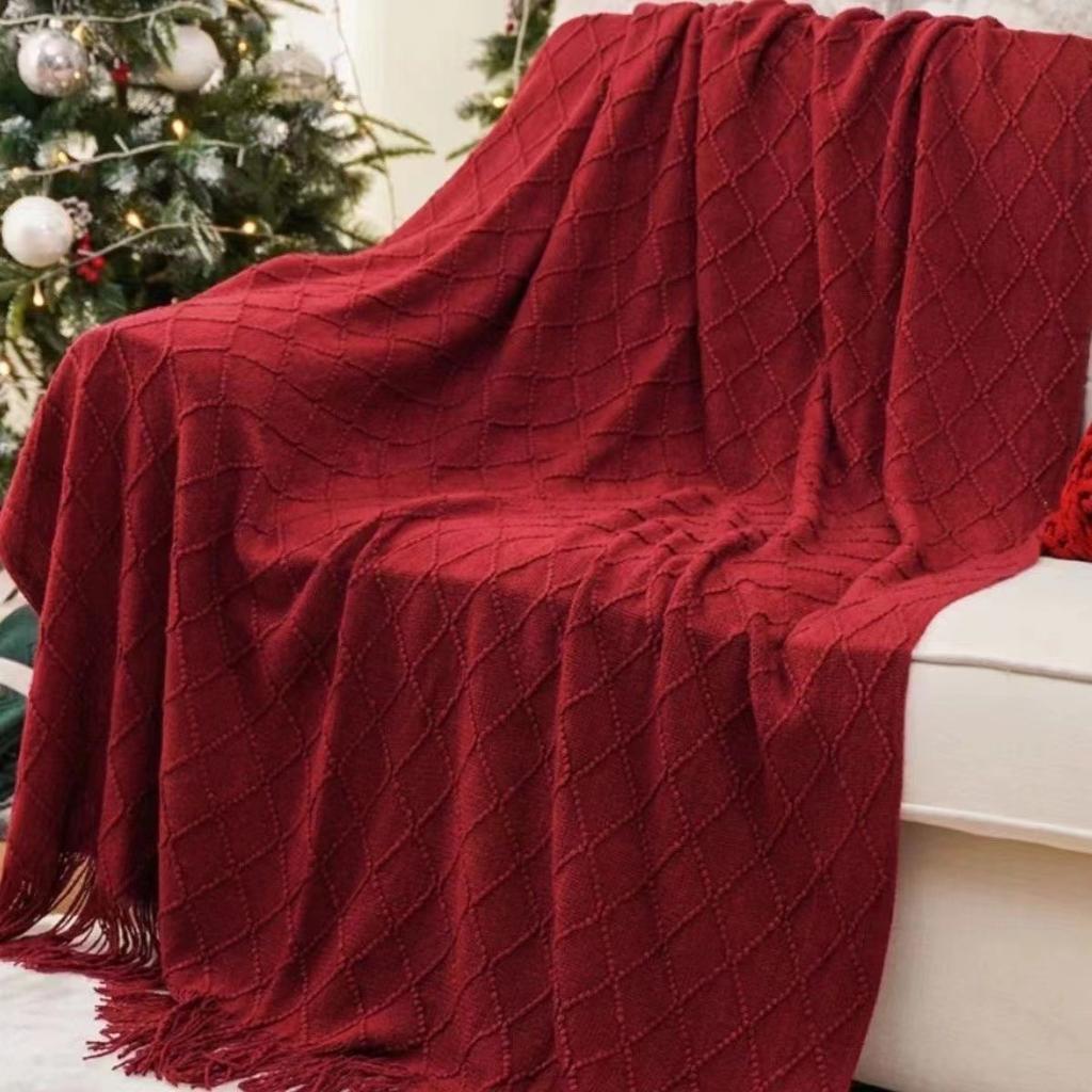 Luxury-lite Minimalist Natural Yoga Blanket Sofa Cushion Throw Blanket Air Conditioning Blanket Bed Cover