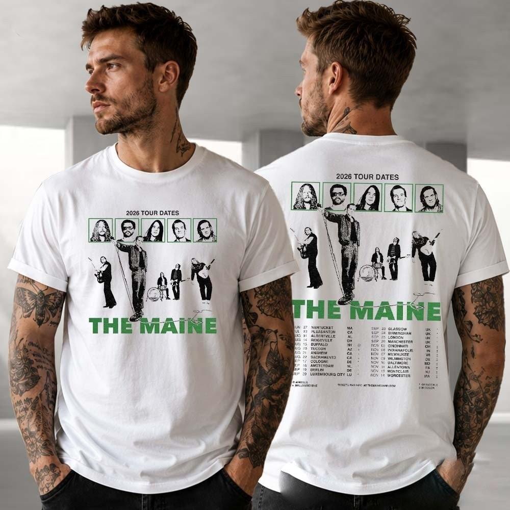The Maine Tour 2026 Dates Poster Across North America T-Shirt XL