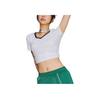 Puma Comfortable Slim Fit V-Neck Short Sleeve T-Shirt Women Tops White 633073-02