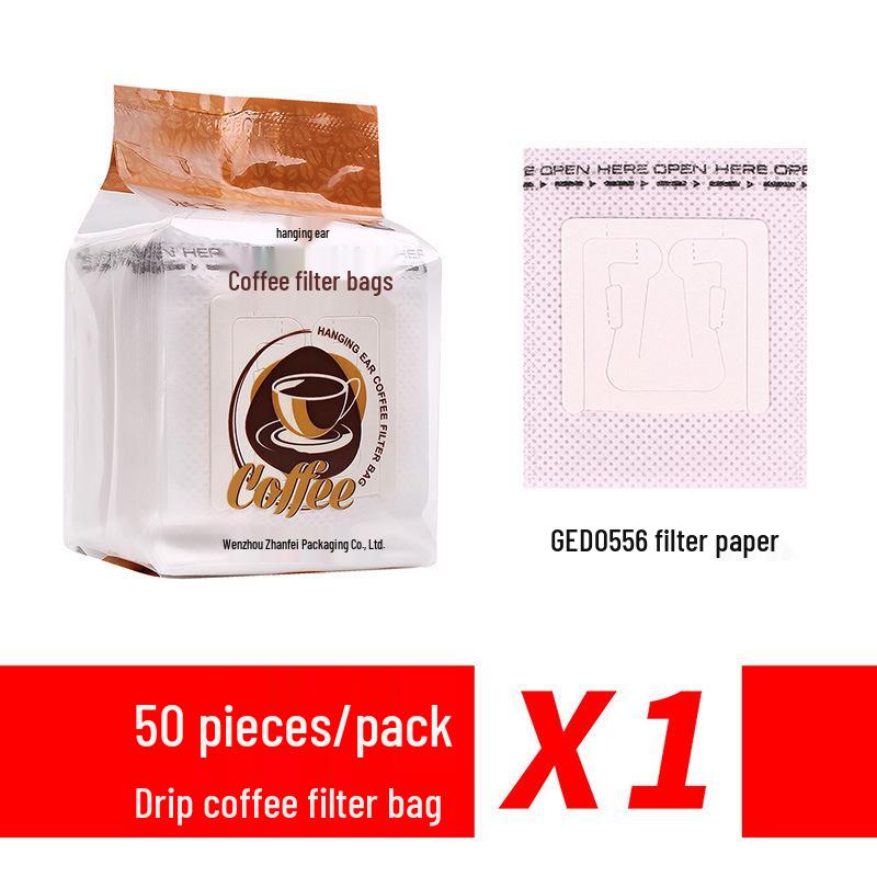 Zhanfei 50pcs Food Grade Drip Coffee Filter Bags 
