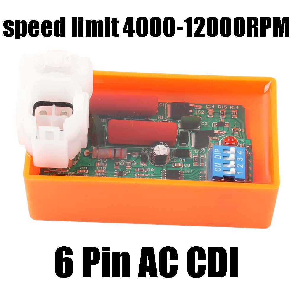 Motorcycle Parts 6 Pin CDI Ignition AC Igniter System Racing For GY6 50cc 80 110 125cc 150CC Moped Scooter ATV Quad Buggy Bike