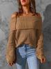Eleganter Damen-Winterpullover im europäischen & amerikanischen Stil, schulterfrei