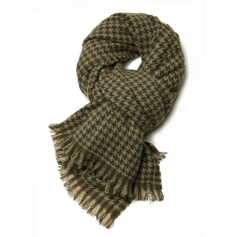 

Женский классический кашемировый шарф G·TENNA в гусиную лапку 60*180CM