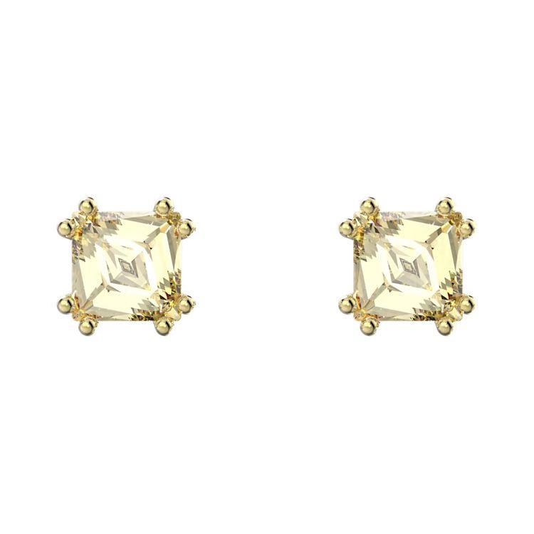 Swarovski Stilla Minimalist Elegant Fashion Earrings Women earrings Yellow 5639124 Yellow,F