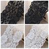 Koronka Koronka Ubrania Dekoracyjne Spódnica Tkanina Akcesoria Tkaninowe Czarno-Białe Ręcznie Robione DIY Szeroka Koronka z Koronkową Krawędzią