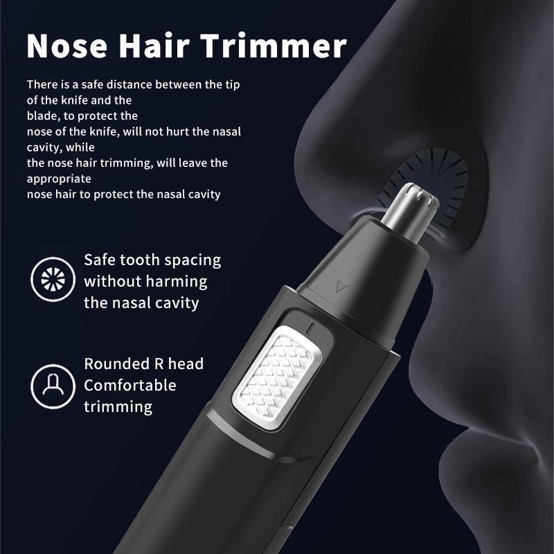 Retro Electric Hair and Nose Clipper Set with Precision Styling and Carving