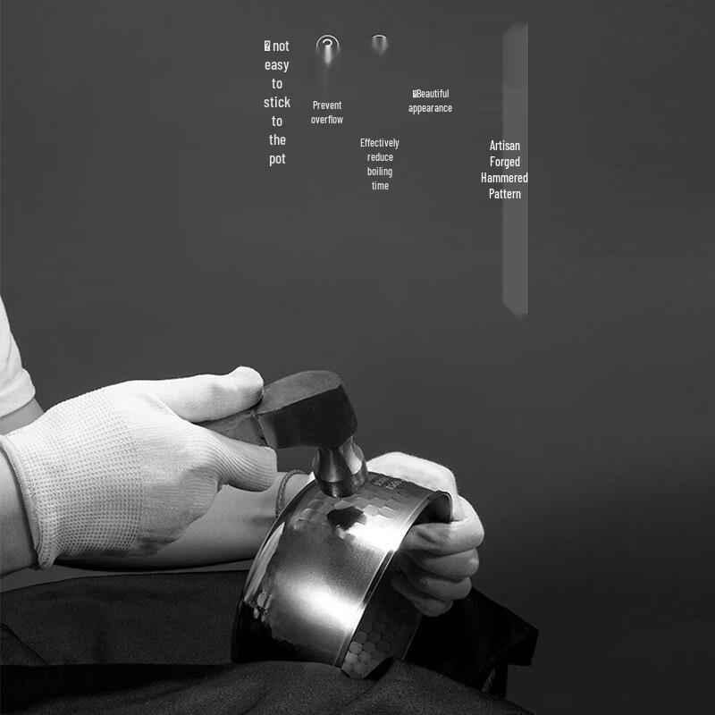 Japanse Stijl Gehamerde Yukihira Melkpan met Stoommandje