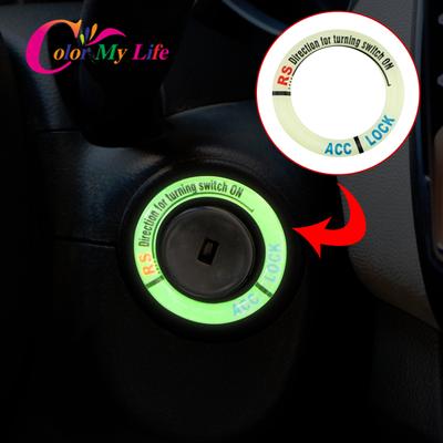 Car Key Ring Sticker Luminous Ignition Switch Cover for Nissan Micra Leaf Teana Note Almera Classic Qashqai Pulsar Micra