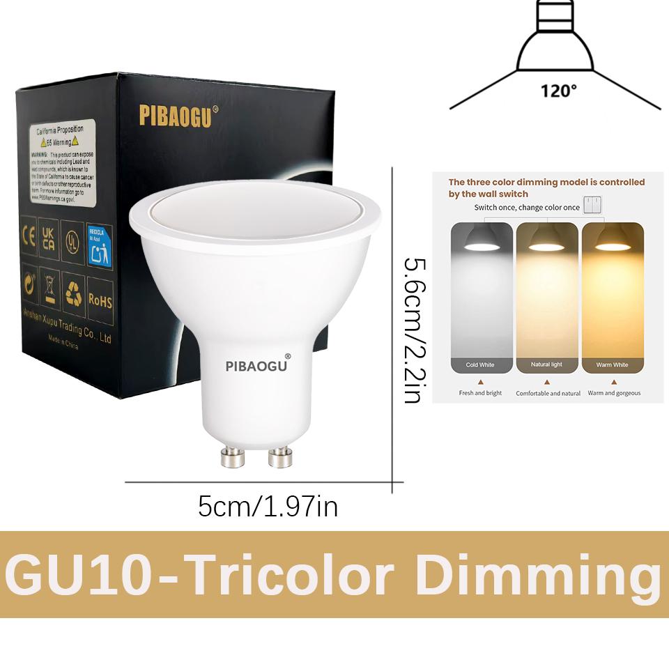 10PCS GU10 LED Light Lamp Spot Light AC220V Dimmable Led Spotlights Energy Saving Bulbs For Living Room Home Decoration Lighting