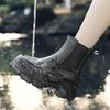 Fashion Rain Boots for Women Fashionable Short-Tube Waterproof Shoes for Outer Wea New Mid-Tube Chelsea Waterproof Anti-Slip Rain Boot