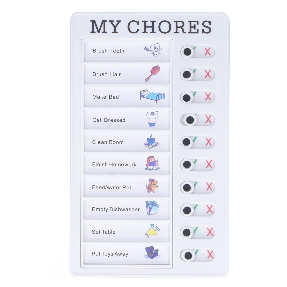 

Detachable Reusable Memo Board Erasable Daily Task Organizer Family Chore Tracking белый