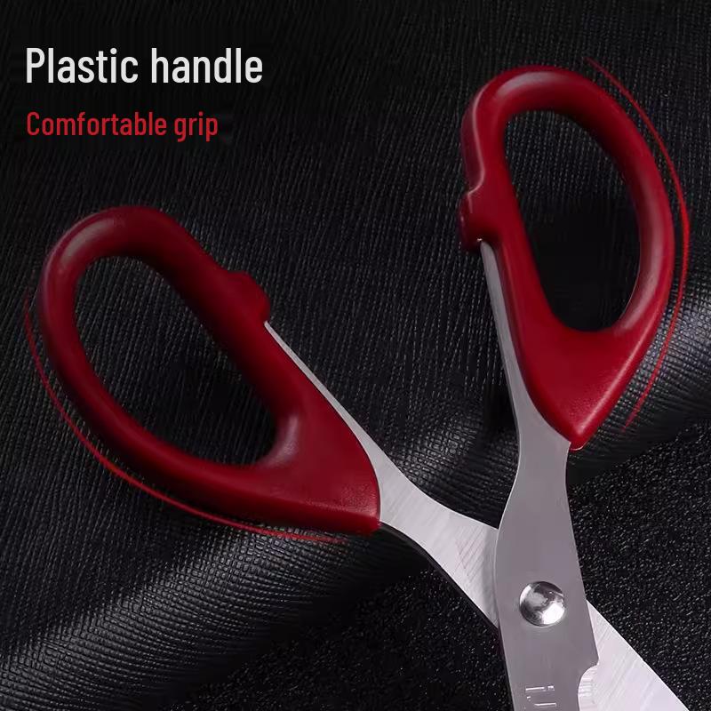 Handmade Round-Tip Scissors for Paper Cutting - Stainless Steel, Portable for Office, Art, and Kitchen Use