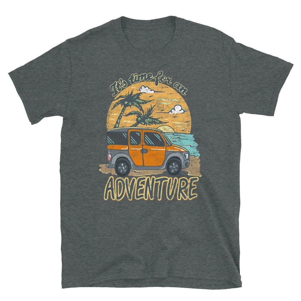 It s Time for an Adventure Shirt Orange Honda Element Van Camper Camping Outdoor S