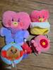 BT21 Tata Doll Keyring Collection Used