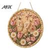 Handmade Wall Decor DIY Pearl Painting Kit for Adults Beginners, 3D Wreath Art Craft Set with Three Dimensional Frame, Decorative Seasonal Hanging