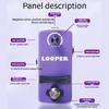 Portable Metal Body Guitar Looper Touch Loop Recorder Zinc Alloy Texture Guitar Part for Practice Performances Travel