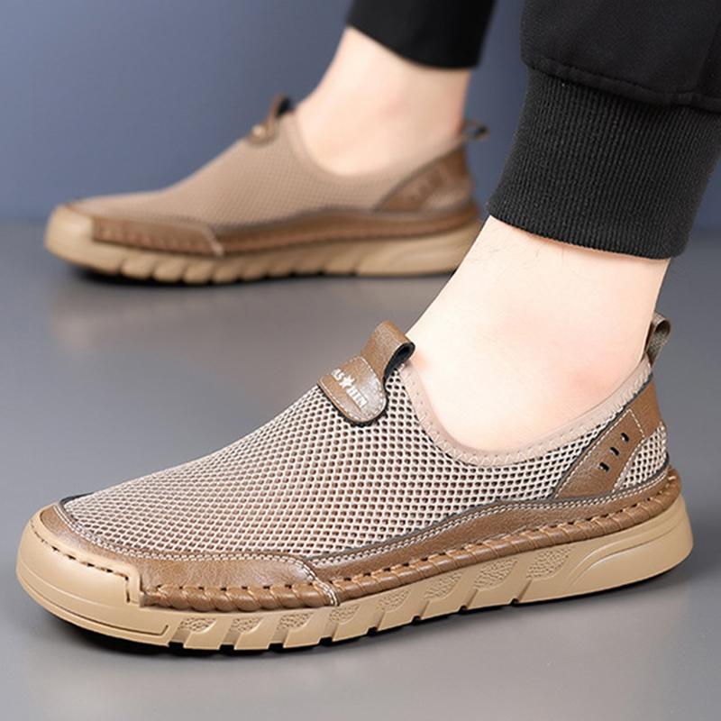 Summer Designer New Men's Air Mesh Breathable Lace Up Shoes Casual Sports Walking Sneakers Footwear Flats Zapatos Hombre