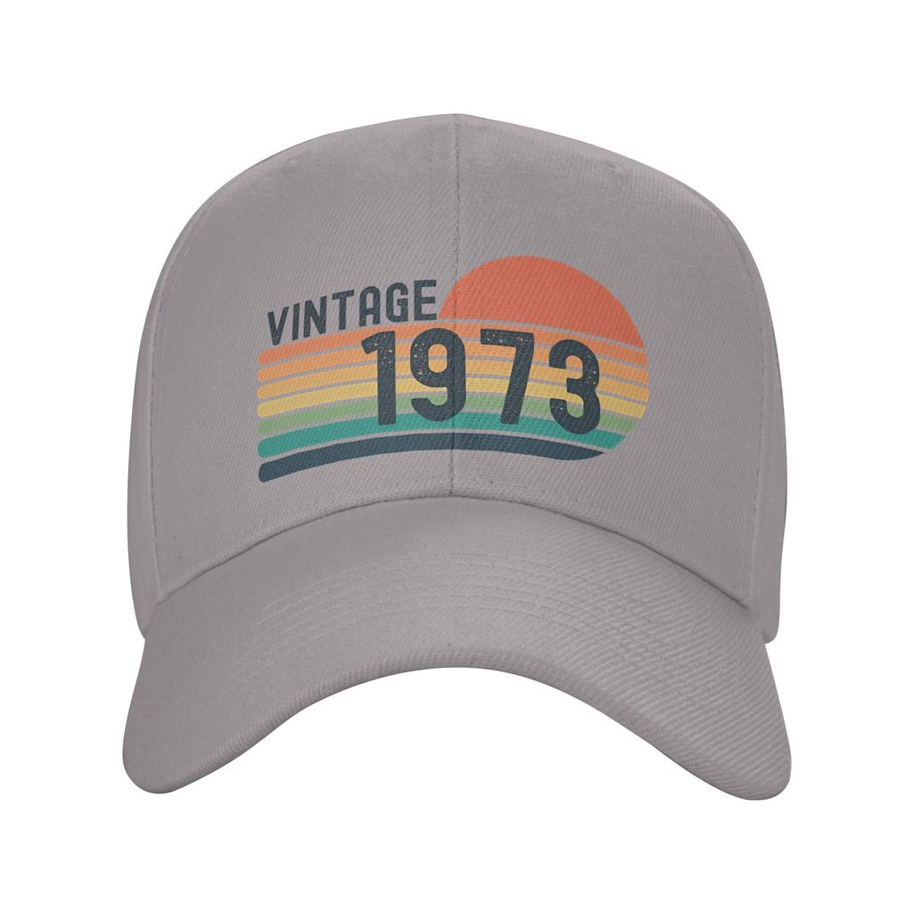 Vintage 1973 2 Casual Baseball Cap  Hunting Camping Hip Hop Hats Summer SunProof Unisex Men Y2k Cute Snapback Cap