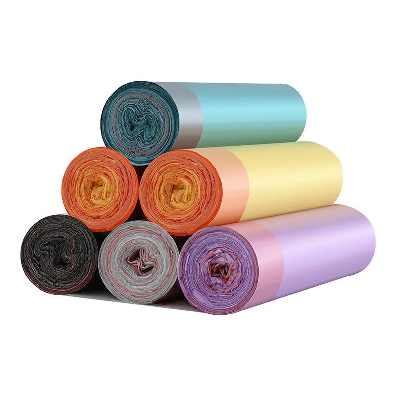 Garbage Bag Drawstring Household Thick Portable with Handle To Lift Plastic Bags for Office Use