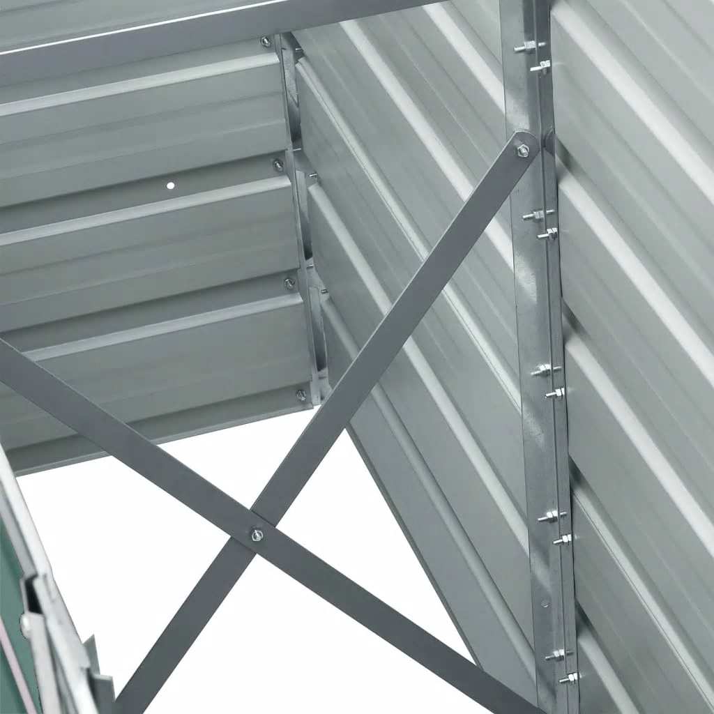 Garden Raised Bed Galvanized Steel 240 * 40 * 45 Cm Green