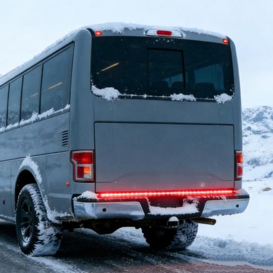 60-tums lastbilsbaklucka ljuslist pilformad blinkerslist väderbeständig LED-list signal broms back för lastbilar SUV:ar bilar