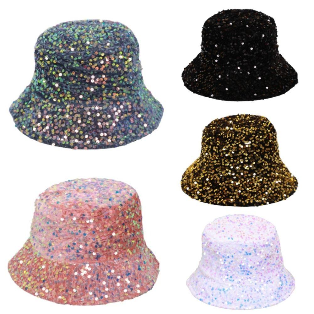 

Colorful Team Stage Party Hat Retro Basin Hat Versatile Fisherman Hat Party