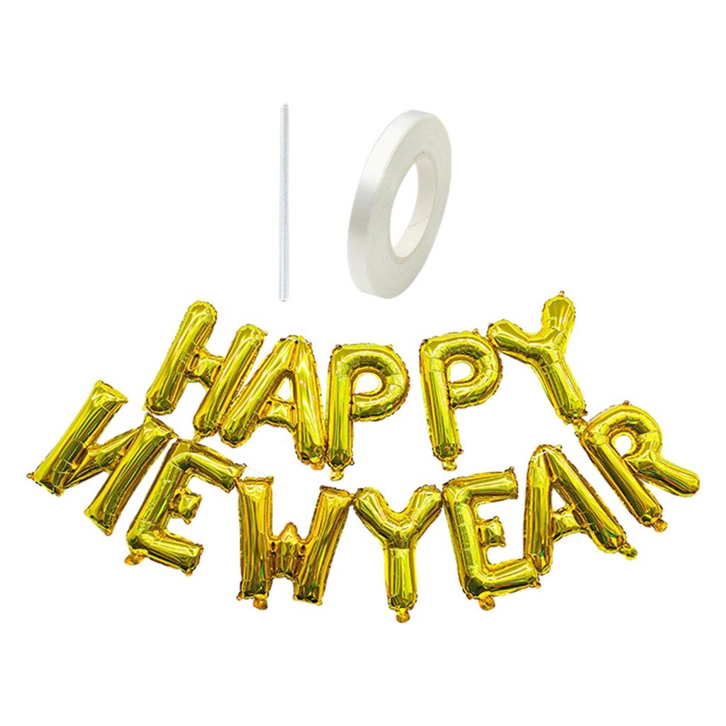 Happy New Year Balloon Curtain Decoration Cartoon Decorations Balloon Banner for Celebrations Front Door Home Wedding New Year