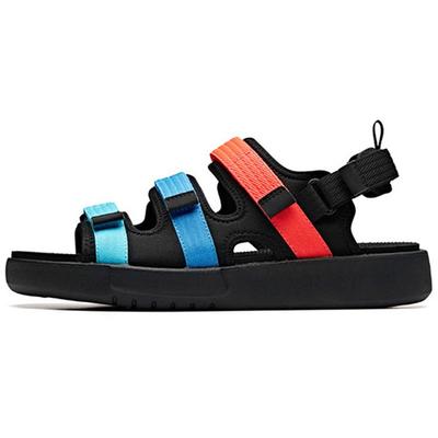 Color Block Velcro Casual Beach Sandals Men Sandals Black Red Blue 91926971-4