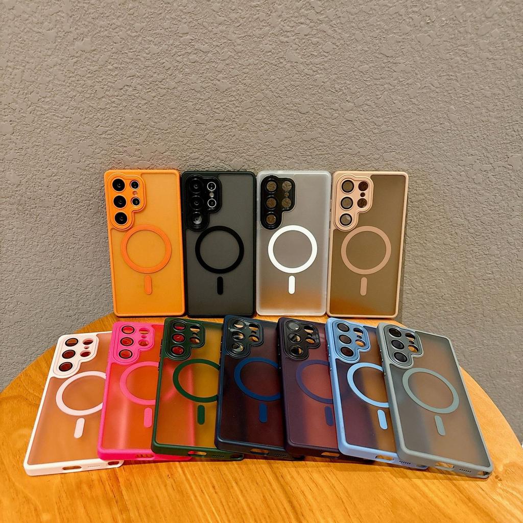Applicable to Samsung S26Ultra mobile phone case, matte skin feel belt, lens film, magnetic suction S25PLUS anti-drop protective case