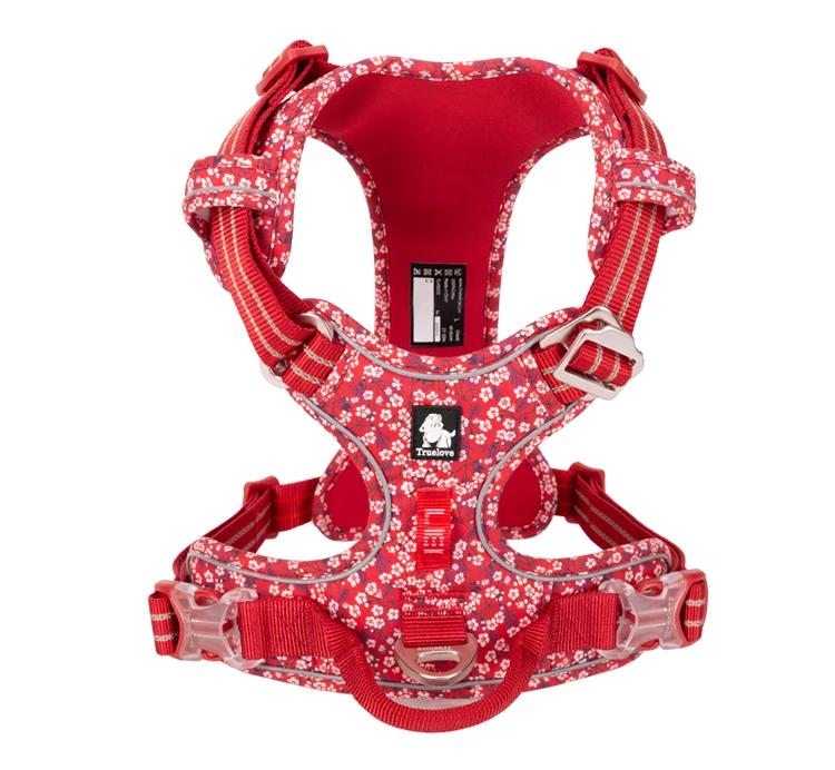Pet Harness No Pull Nylon Reflective Dog Harness Adjustable Comfortable Control Step-In Brilliant Truelove Tlh5654