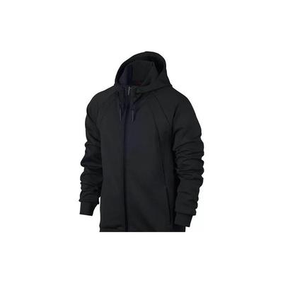 Giacca con Cappuccio e Zip Tinta Unita Uomo Capispalla Nero 883984-010