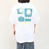 Vans Bequemes Weiches Letter Smiley Sonne Lustiger Aufdruck Kurzarm T-Shirt Unisex Tops Weiß VN000NN2WHT
