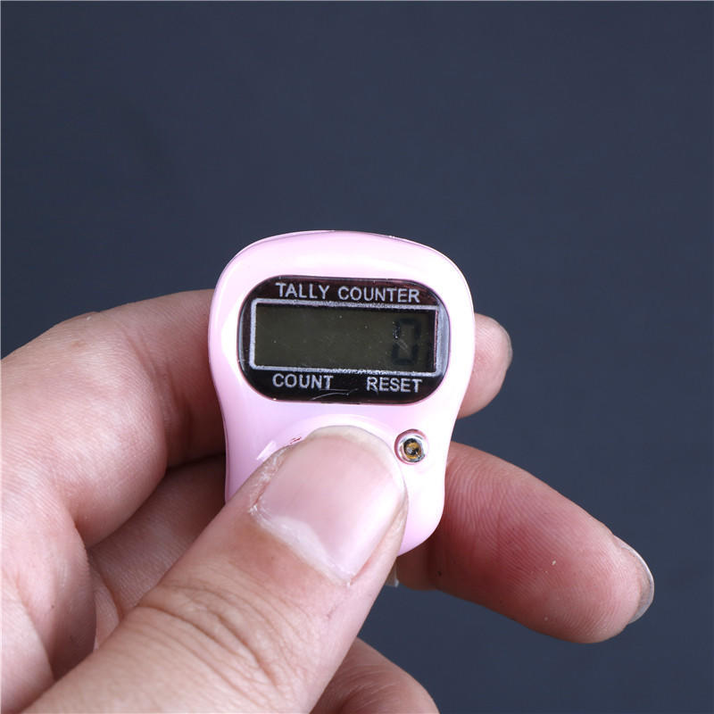 1Pc Stitch Marker And Row Finger Counter Lcd Electronic Digital Tally Counter