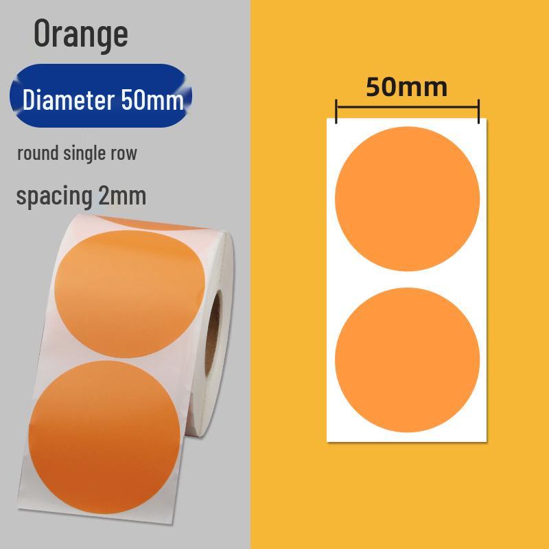 Colorful Self-Adhesive Round Dot Stickers - Writable Small Paper Labels