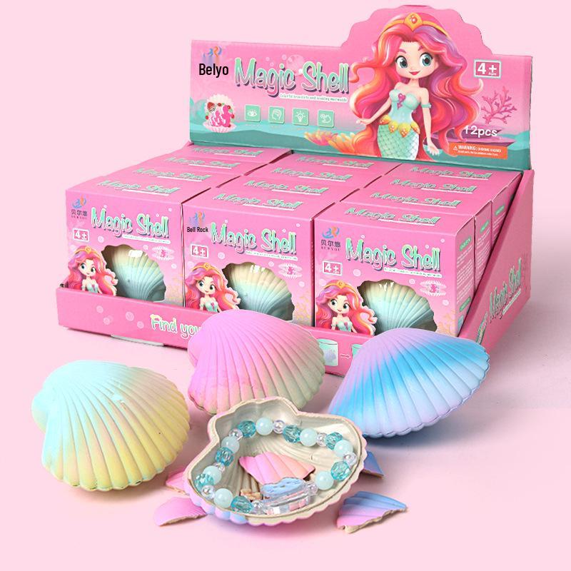 

Children s Magic Expanding Seashell Beaded Bracelet Educational Toy