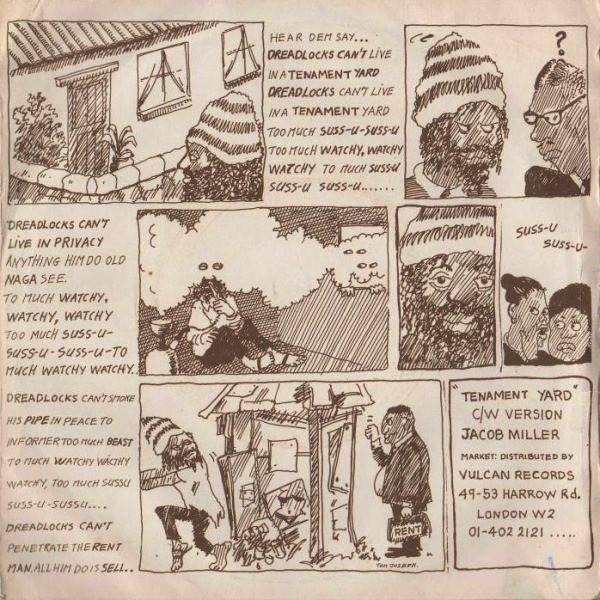 

7inch Record JACOB MILLER - Tenament Yard GRO2057 Grounation 1976 UK Reggae, Ska & Dub Used