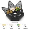 Portable 7-Compartment Pill & Supplement Organizer