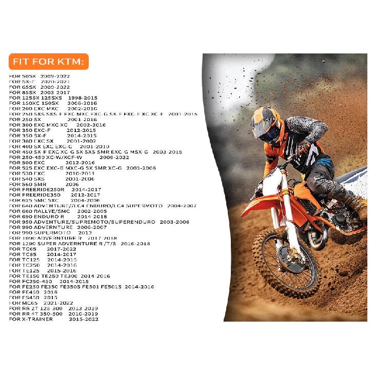 Footpegs Motorcycle Aluminum Foot Pegs Pedals Rest for KTM SX SXF EXC EXCF XC XCF XCW XCFW SMC 65 85 125 150 200 250 350 450 530