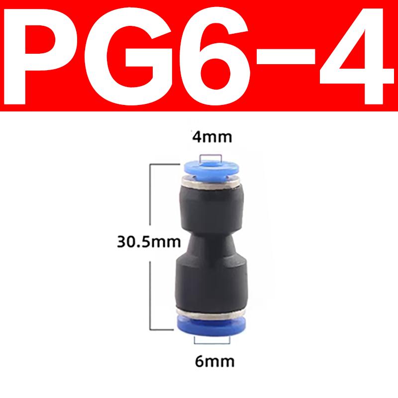 PE PG PY PW Air Connectors 4 6 8 10 12mm Pneumatic Fitting Quick Connect Tee 3Way Plastic Pipe Water Hose Tube Connector