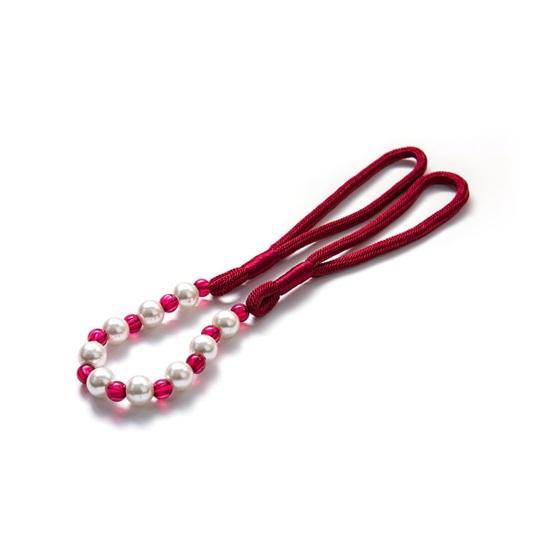 2Pcs Curtain Tiebacks with Pearls, Handmade Decorative Curtain Holdbacks Rope, Outdoor Farmhouse Tie Backs for Curtains, Curtain Holders for Drapes